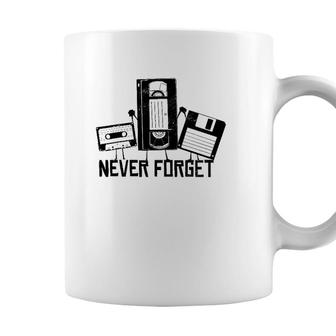 Never Forget Retro Vintage Cassette Tape Novelty Funny Coffee Mug - Seseable