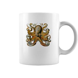 Octopus Illustration Ernst Haeckel Ocean Marine Biology Coffee Mug | Mazezy