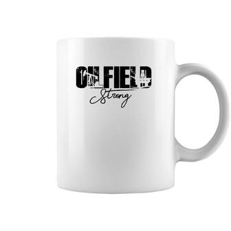 Oilfield Strong Usa American Gas Oil Drilling Rig Workers Coffee Mug | Mazezy