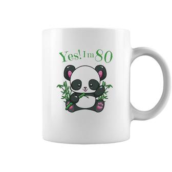 Panda 80Th Birthday Gift Birthday Outfit 80 Ver2 Coffee Mug | Mazezy