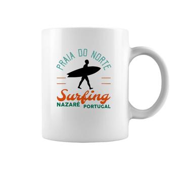 Praia Do Norte Surf Portugal Nazare Surfers Gift Coffee Mug | Mazezy