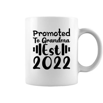Promoted To Grandma 2022 Black Happy Mothers Day Coffee Mug - Seseable