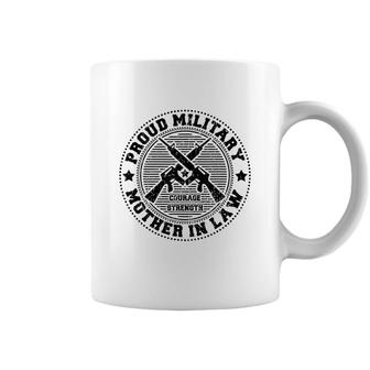 Proud Military Mother In Law - Family Of Soldiers Vets Coffee Mug - Seseable