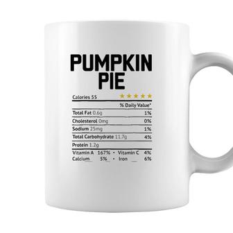 Pumpkin Pie Nutrition Facts 2021 Thanksgiving Christmas Food Coffee Mug - Seseable
