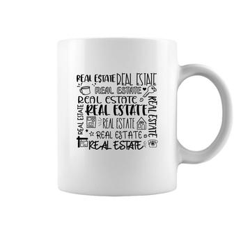 Real Estate Collage Realtor Job Real Estate Life Coffee Mug - Seseable