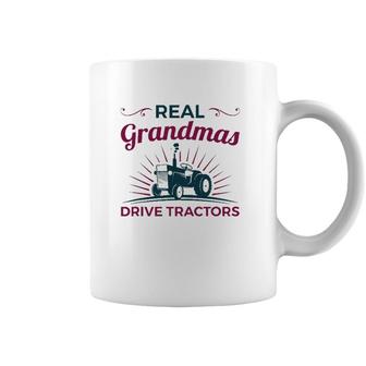 Real Grandmas Drive Tractors Tractor Grandma Farmer Coffee Mug