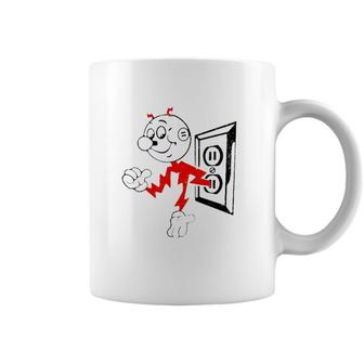 Reddy Kilowatt Outlet Cartoon Character Coffee Mug | Mazezy