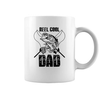 Reel Cool Papa Fishing Dad Gifts Fathers Day Fisherman Fish Coffee Mug - Seseable