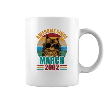 Retro Awesome Since March 2002 20Th Birthday 20 Years Old Coffee Mug - Seseable