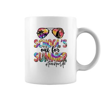 Retro Last Day Of School Schools Out For Summer Teacher Life Coffee Mug - Seseable