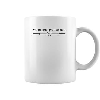 Scaling Is Cool Smiling Barbell Coffee Mug | Mazezy