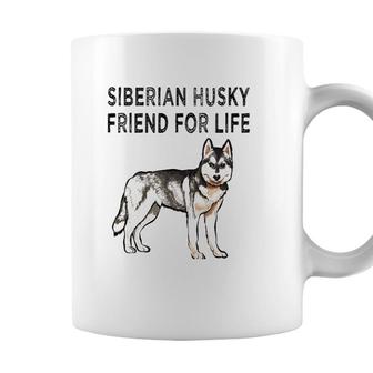 Siberian Husky Friend For Life Dog Friendship Coffee Mug - Seseable