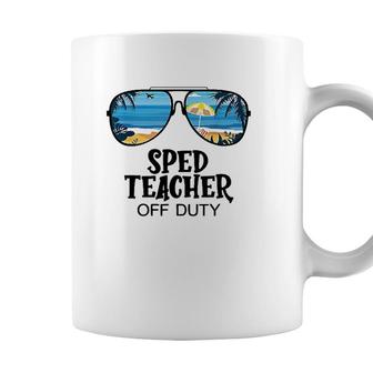 Sped Teacher Off Duty Sunglasses Beach Hello Summer Coffee Mug - Seseable