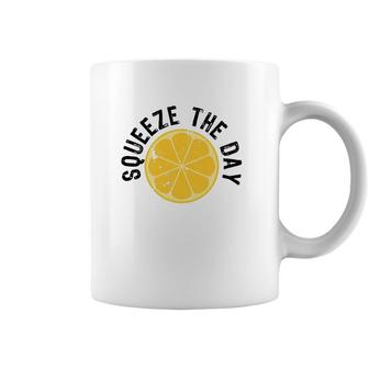 Squeeze The Day Juicer Juice Lover Gift Coffee Mug | Mazezy