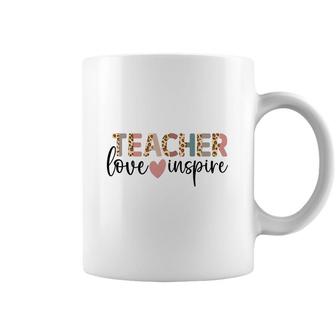Teachers Are Inspirational People Because They Love Their Jobs Coffee Mug - Seseable