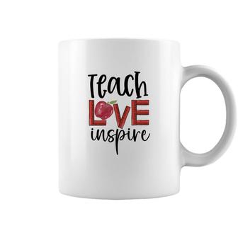 Teachers Who Teach With Love And Inspiration To Their Students Coffee Mug - Seseable