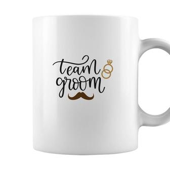 Team Groom Groom Bachelor Party Retro Coffee Mug - Seseable