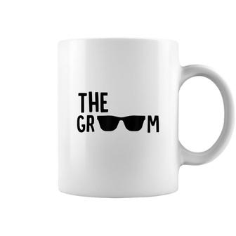 The Groom Sunglasses Bachelor Party Husband Wedding Marriage Coffee Mug - Seseable