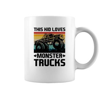 This Kid Who Boy Loves Beautiful Monster Trucks Coffee Mug - Seseable