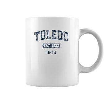 Toledo Ohio Oh Vintage Athletic Sports Design Coffee Mug | Mazezy
