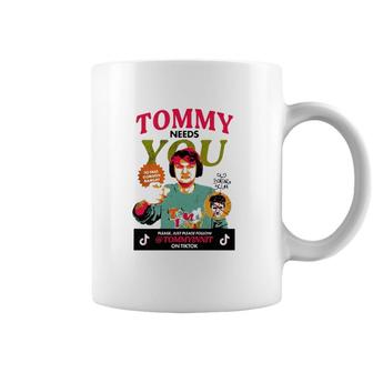 Tommyinnit Needs You Please Just Please Follow Coffee Mug | Mazezy