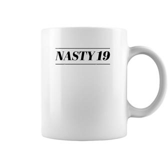 Top That Says - Nasty 19 Funny Cute 19Th Birthday Gift - Coffee Mug | Mazezy