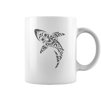 Tribal Shark Lover Ocean Life Coffee Mug | Mazezy