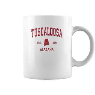 Tuscaloosa Alabama Al Vintage Sports Design Red Print Coffee Mug | Mazezy