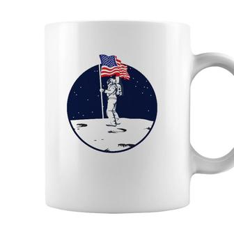 Us Flag Astronaut Independence Day 4Th Of July Party Coffee Mug - Seseable
