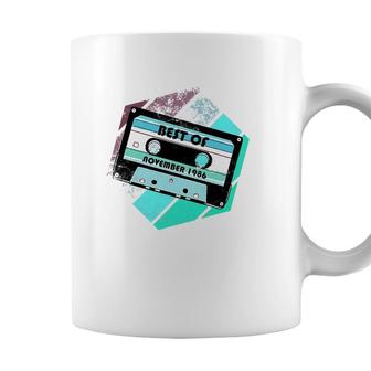 Vintage Best Of November 1986 Cassette Retro Birthday Tape Coffee Mug - Seseable