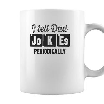 Vintage Fathers Day I Tell Dad Jokes Periodically Science Coffee Mug - Seseable