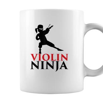 Violin Ninja Violinist Player Music Orchestra Gift Coffee Mug - Seseable