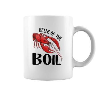 Womens Belle Of The Boil Funny Crawfish Crayfish Eating Cajun V-Neck Coffee Mug | Mazezy