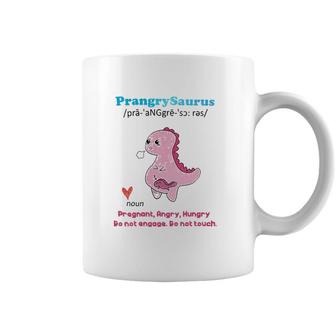 Womens Prangrysaurus Definition Meaning Pregnant Angry Hungry Coffee Mug | Mazezy