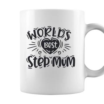 Worlds Best Step Mum Happy Mothers Day Gifts Stepmom Coffee Mug - Seseable