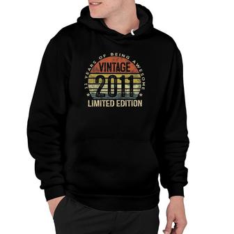 11 Years Old Gifts Vintage 2011 Limited Edition 11Th Birthday Hoodie - Seseable