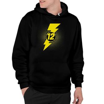12 Years Old Fastest Superhero 12Th Birthday Party Boys Girls Hoodie - Seseable