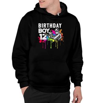 12 Years Old Paintballer Gear Gift 12Th Paintball Birthday Hoodie - Seseable