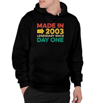 18 Years Old Boy Born In 2003 Girl Gifts For Birthday Hoodie - Seseable
