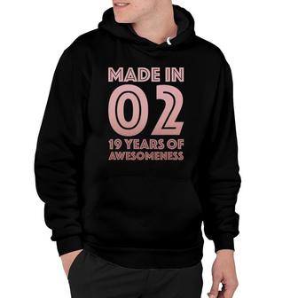 19Th Birthday Man Woman 19 Years Old Son Daughter 2002 Ver2 Hoodie - Seseable