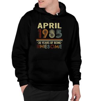 36 Years Of Being Awesome Funny 36 Years Old 36Th Birthday Hoodie - Seseable
