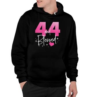 44 And Blessed Chapter 44 Years Old Gifts 44Th Birthday Gifts Hoodie - Seseable