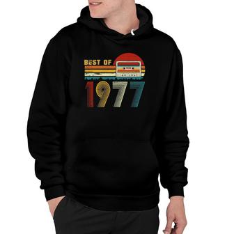 44Th Bday Best Of 1977 Retro Cassette Tape Vintage Hoodie - Seseable