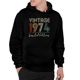 48 Years Old Gifts Vintage 1974 Limited Edition 48Th Birthday Hoodie | Mazezy