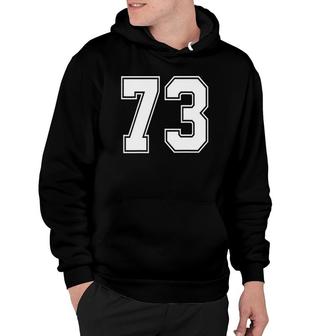 73 Number 73 Sports Jersey My Favorite Player 73 Ver2 Hoodie | Mazezy