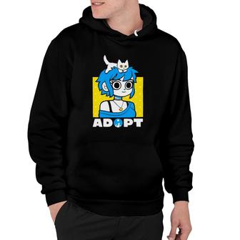 Adopt Cat Pet Lover Gift Pet Lover Hoodie - Thegiftio UK