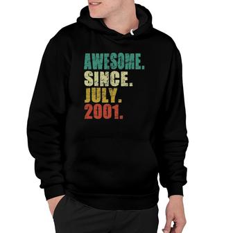 Awesome Since July 2001 21St Birthday 21 Years Old Men Hoodie - Seseable