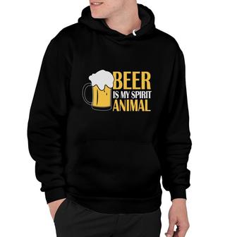 Beer Is My Spirit Animals Beer Lovers Gifts Hoodie - Seseable