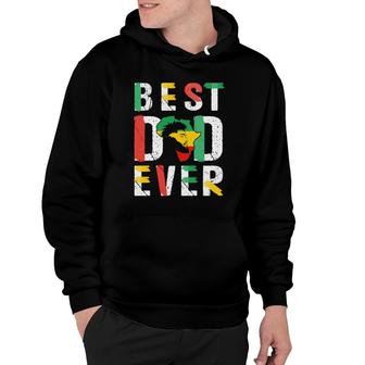 Best Dad Ever Juneteenth Flag Men Africa Map Freedom Day Hoodie - Seseable