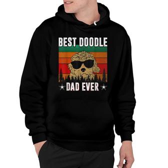Best Doodle Dad Ever Retro Vintage Goldendoodle Hoodie - Seseable